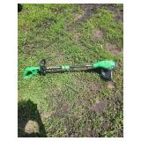 Green Electric String Trimmer