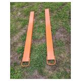 6ft 4in Steel Fork Extension Attachments