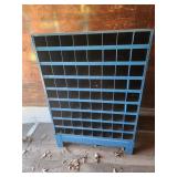 Blue Metal Storage Organizer full off assrt bolts