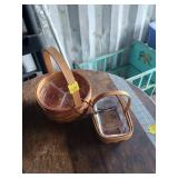 2X BID Longaberger Baskets with Inserts