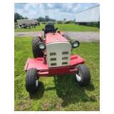 International 184 Tractor With Mower Attachment