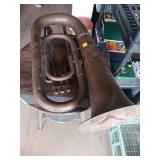 copper Tuba with Worn Finish