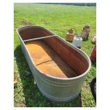 10ft Galvanized Steel Livestock Water Trough
