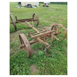 Steel-Wheeled Farm Wagon Running Gear