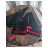 Four Black Plastic Mud Flaps
