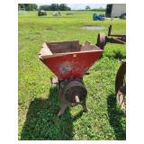 Cast Iron corn Grinder with Red Hopper