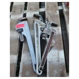 3 RIDGID Pipe Wrenches
