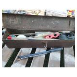 Metal Toolbox With Tools and Accessories