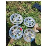 set of 10" golf cart  Chrome Wheel Covers
