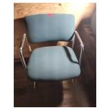 Metal Frame Upholstered Arm Chair