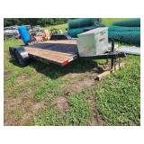 1992 18 ft Car Trailer With Toolbox