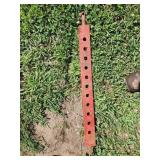 Red Metal draw  Bar