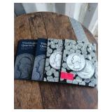 4 Washington Quarters Collection Books