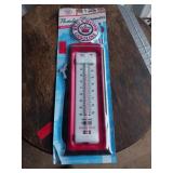 Red Crown Gasoline Metal Thermometer