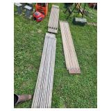 Three Wooden Walkway Planks
