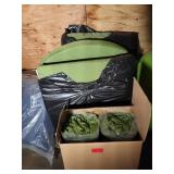 Green Upholstery Fabric Pieces