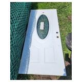 Masonite Exterior Door with Oval Glass