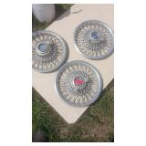 3X BID Ford Wire Wheel Covers