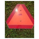 Slow Moving Vehicle Reflective Triangle Sign