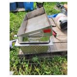 Stainless Steel Perforated Tray Lot 2 times 2