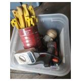 Plastic Bin of Mixed Household Tools