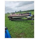 MonArk Fishing Boat with Evinrude 70 Motor
