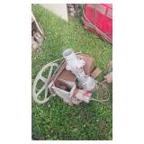 Electric Feed Auger with Pulley Wheel