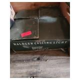 Halogen Ceiling Light With Frosted Glass