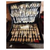 Gold-Plated Flatware Set in Case