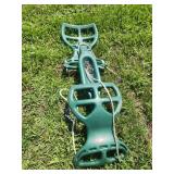 Green Plastic Double Glider Swing