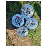 8" golf cart SS Chrome Hubcaps