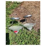 2xBiD Brushed Nickel Ceiling Fixtures times