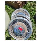 4 Chevrolet Hubcaps times the bid