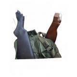 Rifle Stocks and Green Canvas Sling