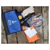 Sherwin-Williams bag includes Emergency Car Kit