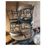 Metal Patio Table and Chair Set