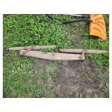 Antique Wooden Doubletree Yoke with Hardware