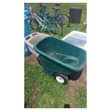 Rubbermaid Plastic Yard Cart with Wheels