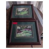 Framed Golf Course Pictures