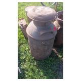 Rustic Steel Dairy Milk Can