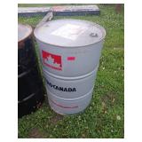 Empty 55-Gallon Petro-Canada Steel Drum