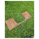 Skidloader blank quick attatch plate