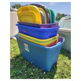 8xBID Plastic Tote Lids