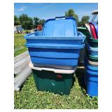 3xBID Plastic Storage Totes