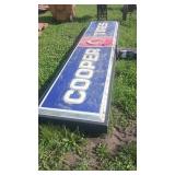 Cooper Tires Double-Sided Lighted Sign