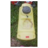 Yellow Polyethylene Water or Chemical Tank