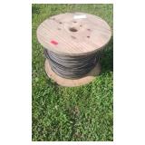 Partial Spool of Wire on Wooden Reel