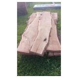 6X BID Rough Sawn Wood Slabs, 10ï¿½11ft x 2in