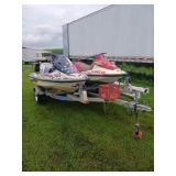 01 02Kawasaki Jet Skis With Triton Trailer Package