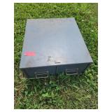 Metal Two-Drawer Filing Cabinet